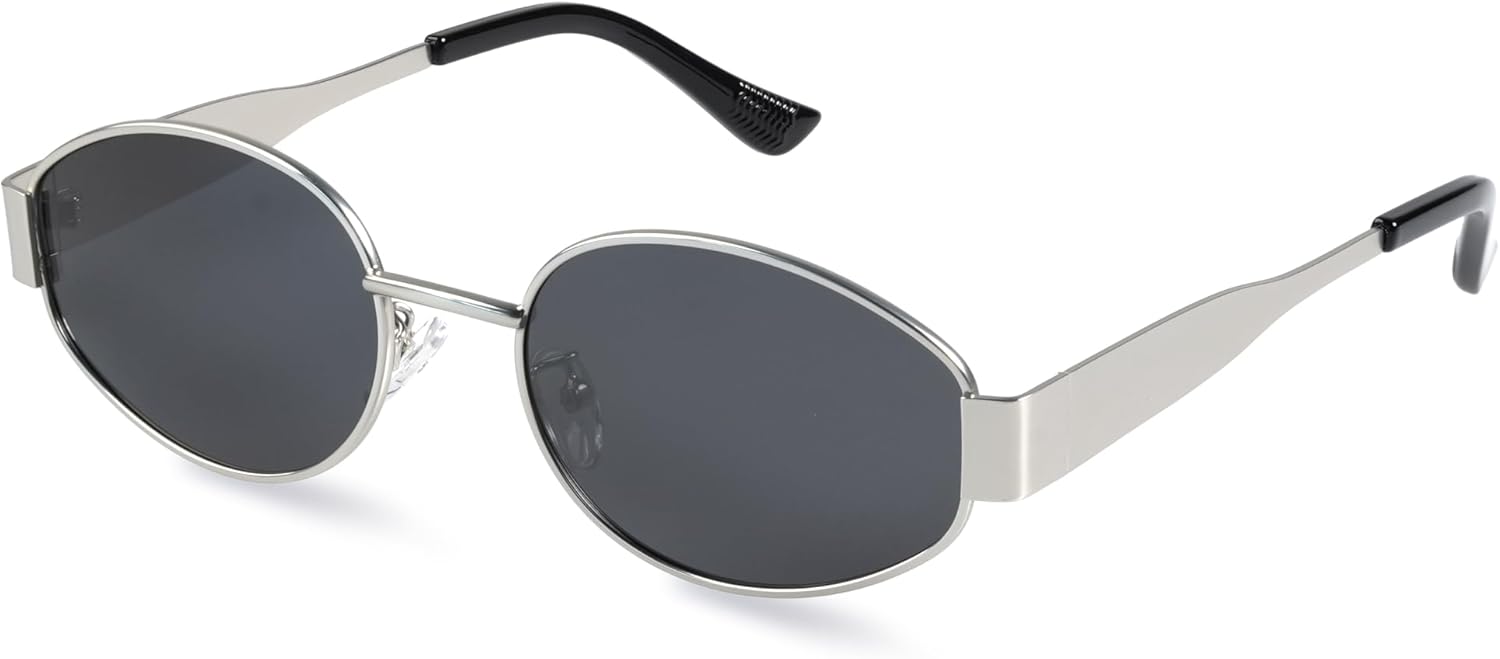 2025 Trendy Oval Sunglasses - Stylish Polarized Shades for Everyday - Retro Metal Frames