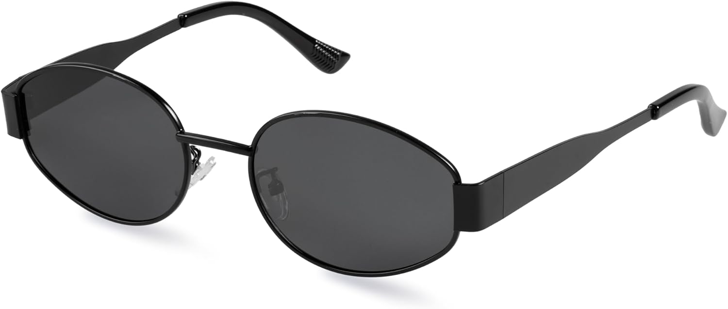 2025 Trendy Oval Sunglasses - Stylish Polarized Shades for Everyday - Retro Metal Frames