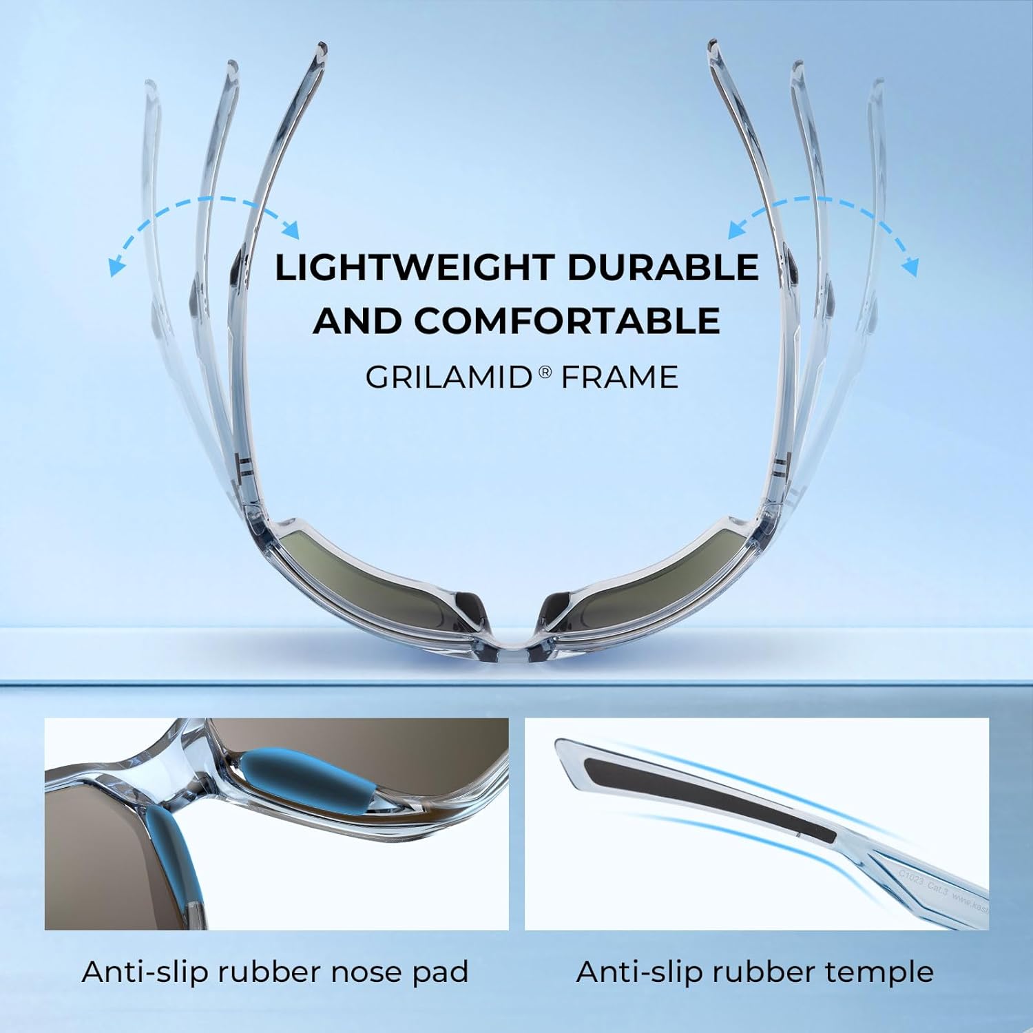 Osage Polarized Sport Sunglasses for Men and Women, Ideal for Driving Fishing Cycling Running, UV Protection