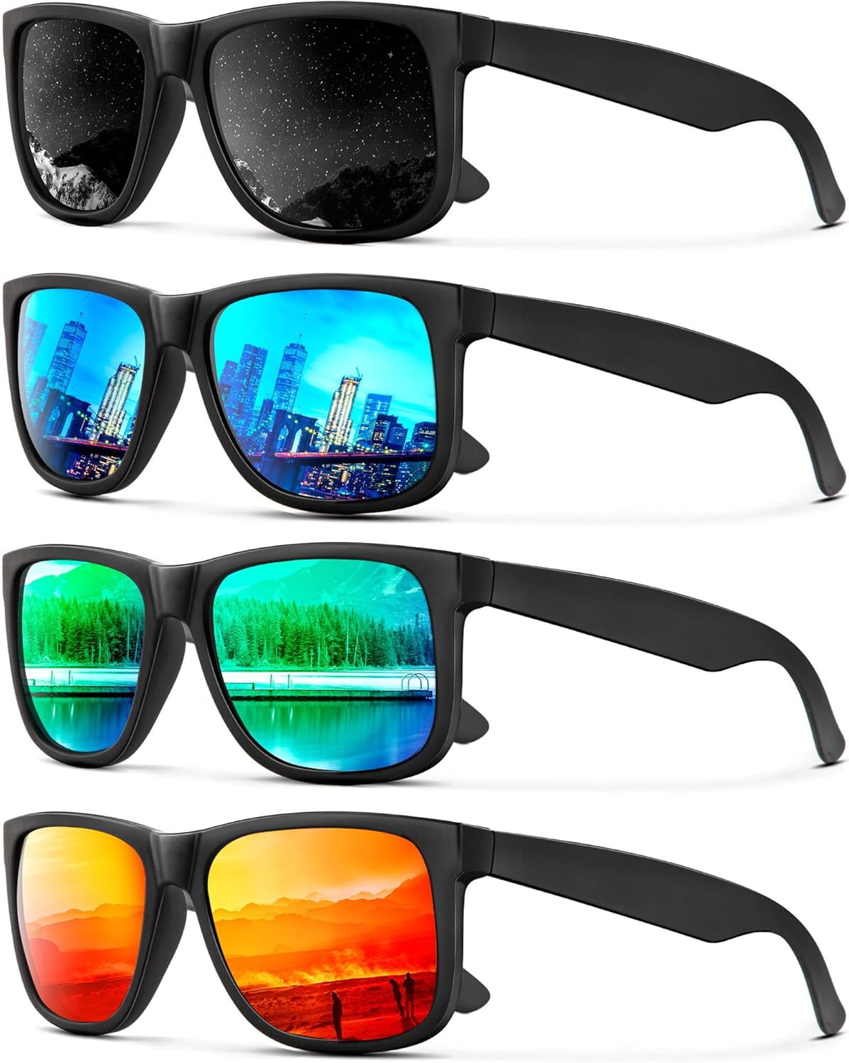 Mens-Sunglasses Polarized Sunglasses Men: Classic Sunglasses for men with UV Protection Driving Fishing Golf