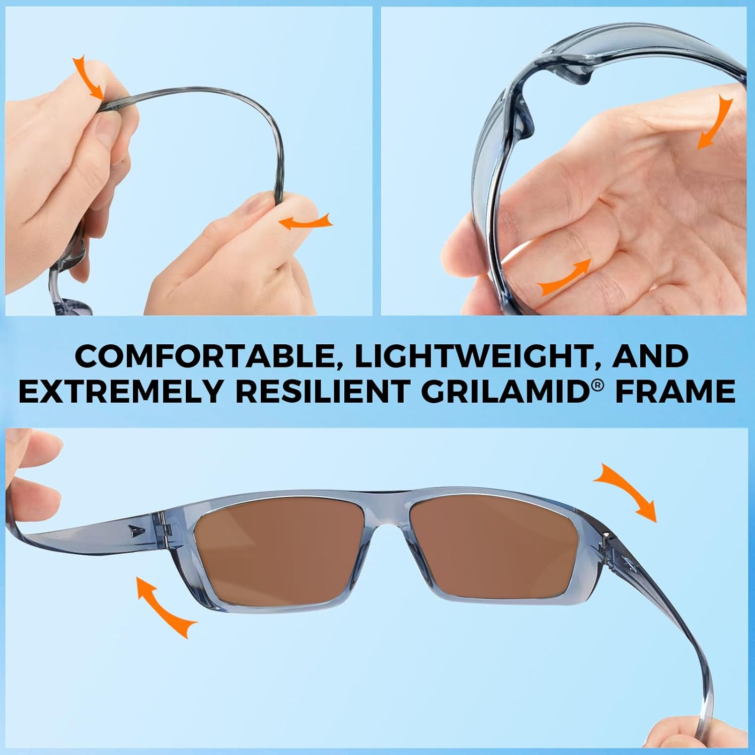 Huzzah Polarized Sport Sunglasses for Men and Women, Ideal for Driving Fishing Cycling and Running,UV Protection