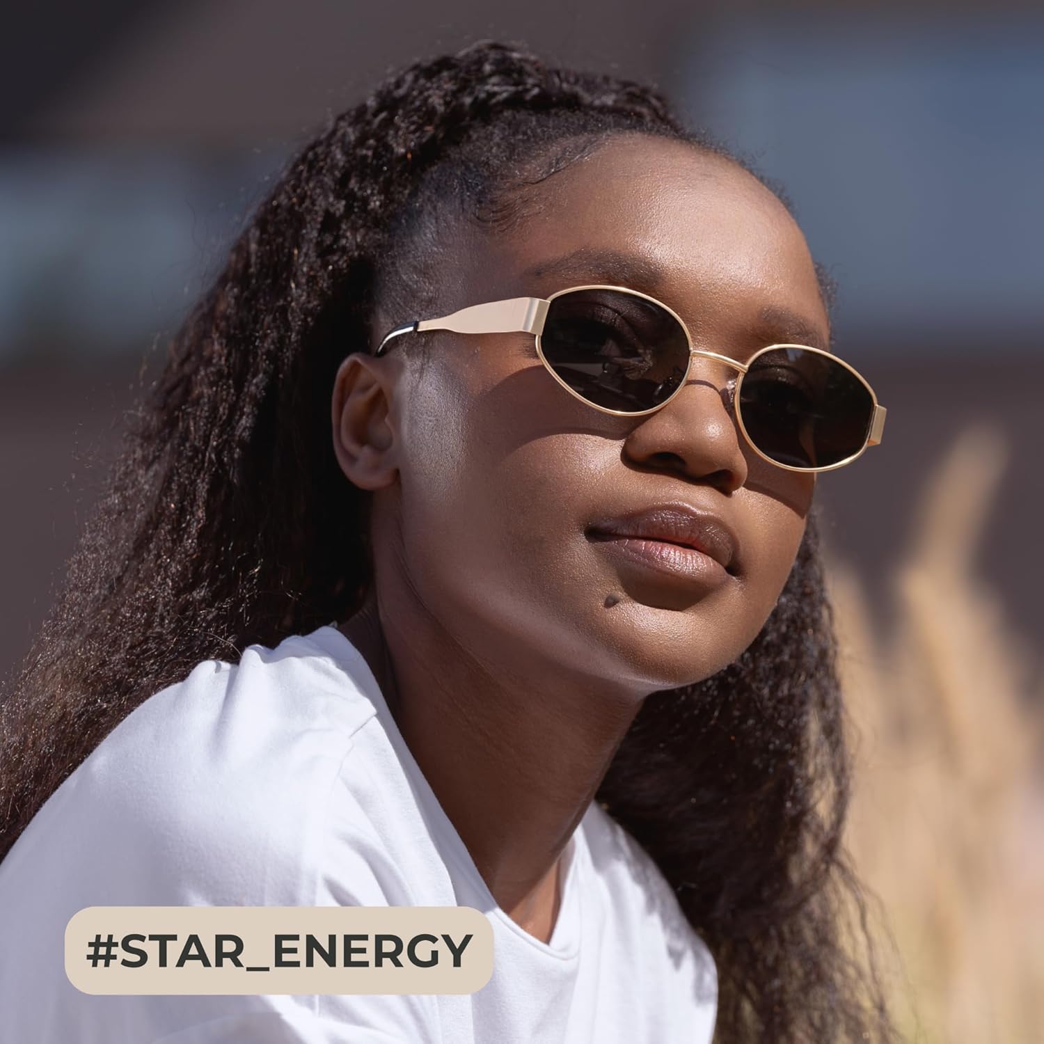 2025 Trendy Oval Sunglasses - Stylish Polarized Shades for Everyday - Retro Metal Frames