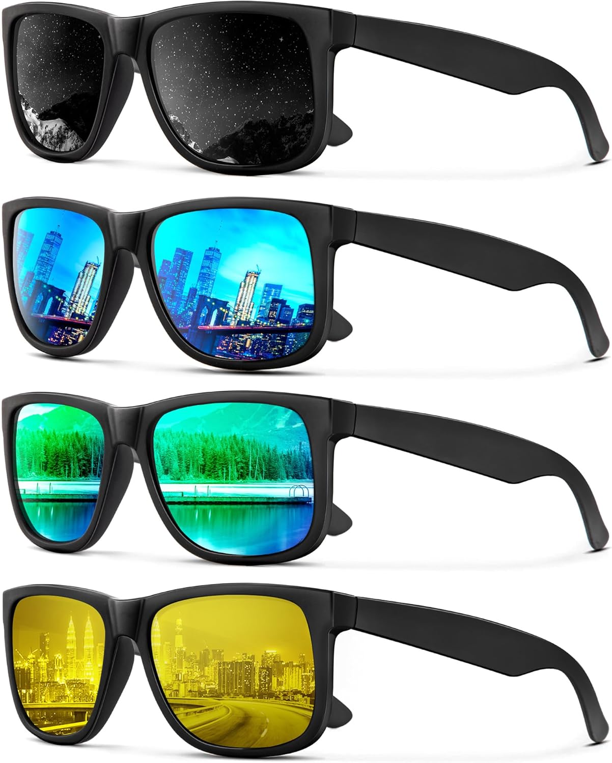 Mens-Sunglasses Polarized Sunglasses Men: Classic Sunglasses for men with UV Protection Driving Fishing Golf