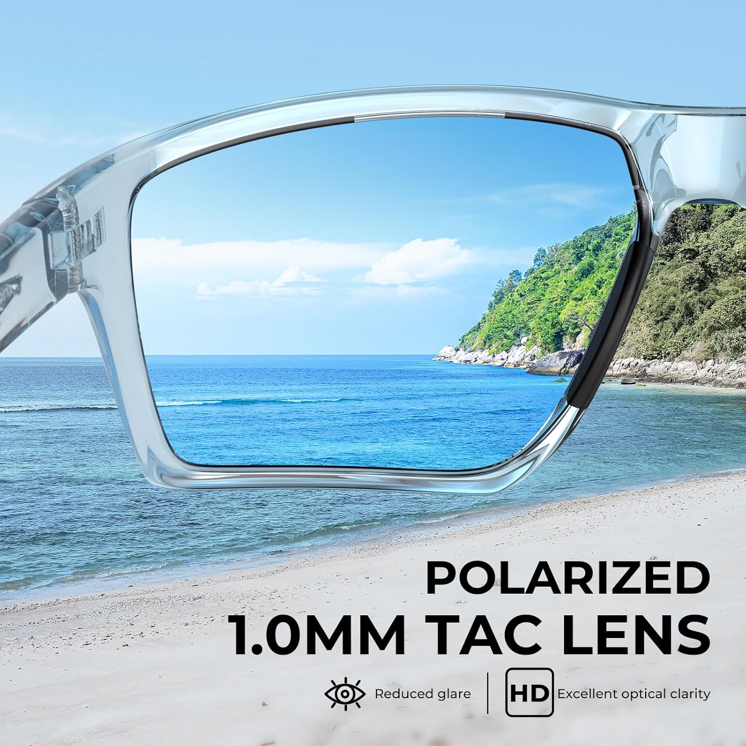 Osage Polarized Sport Sunglasses for Men and Women, Ideal for Driving Fishing Cycling Running, UV Protection