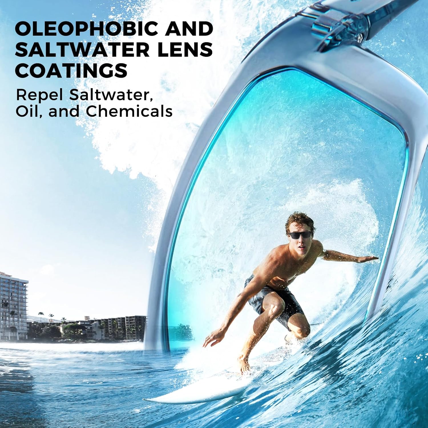 Huzzah Polarized Sport Sunglasses for Men and Women, Ideal for Driving Fishing Cycling and Running,UV Protection