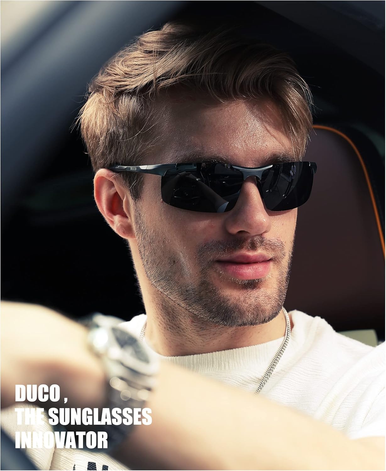 Mens Sports Polarized Sunglasses UV Protection Sunglasses for Men 8177s