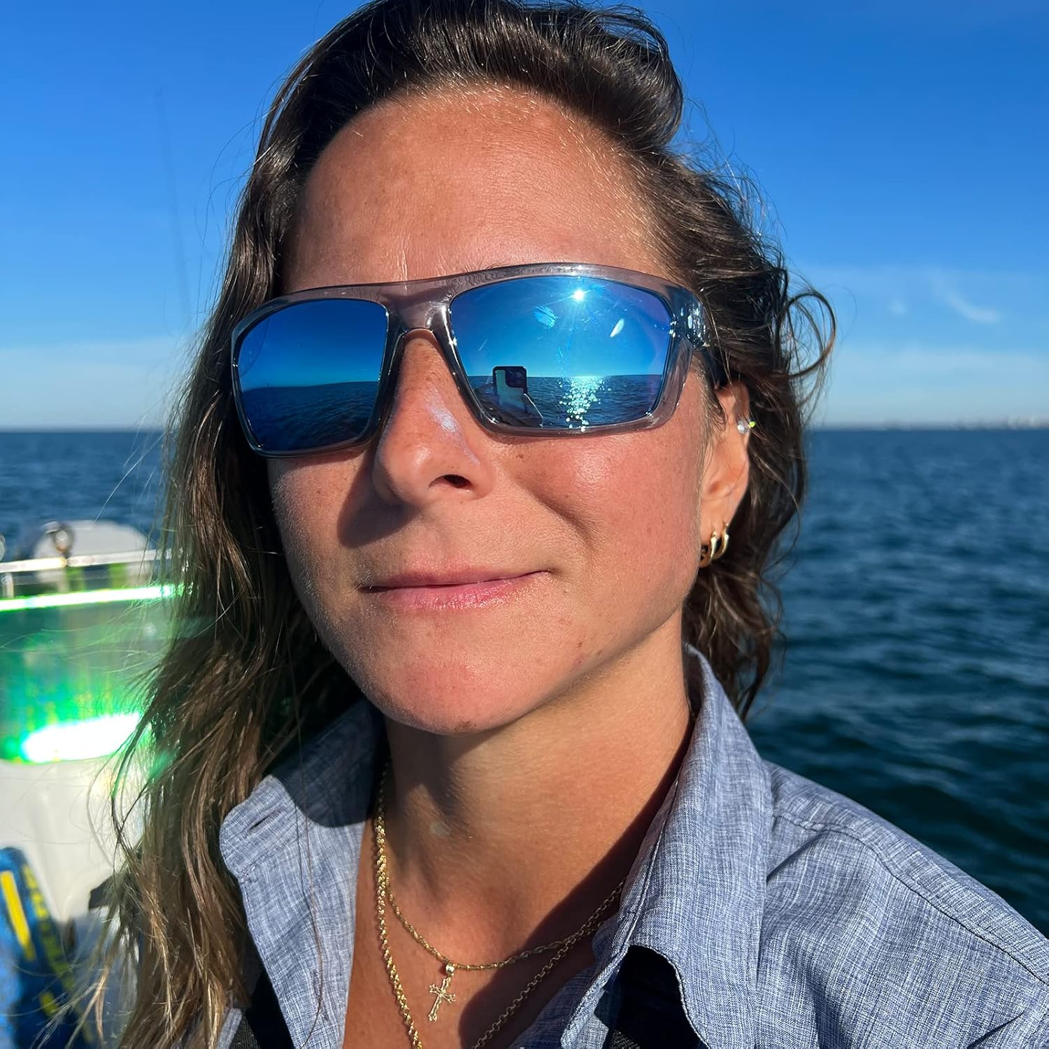 Huzzah Polarized Sport Sunglasses for Men and Women, Ideal for Driving Fishing Cycling and Running,UV Protection