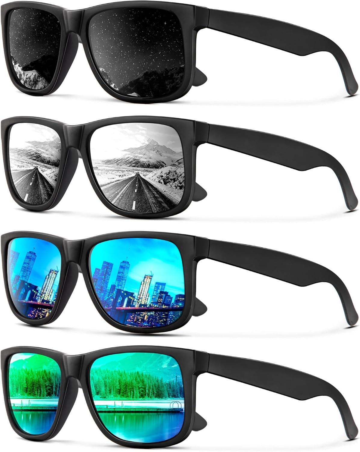 Mens-Sunglasses Polarized Sunglasses Men: Classic Sunglasses for men with UV Protection Driving Fishing Golf